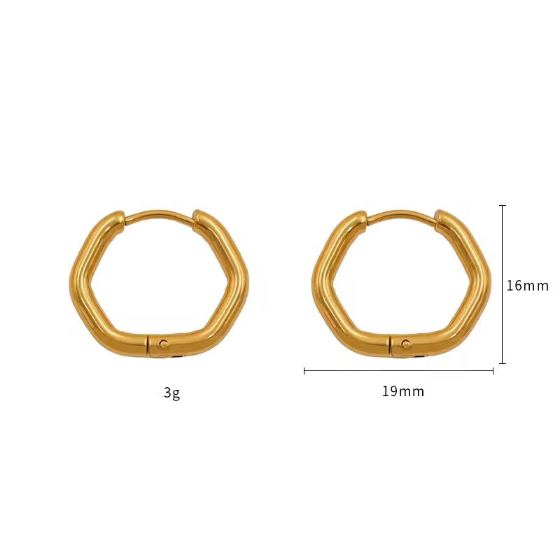 Basic 18K Hoop Earrings