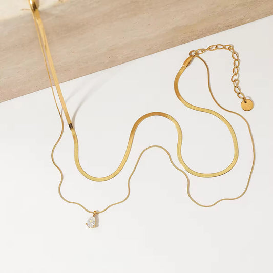 Duo Drop Necklace