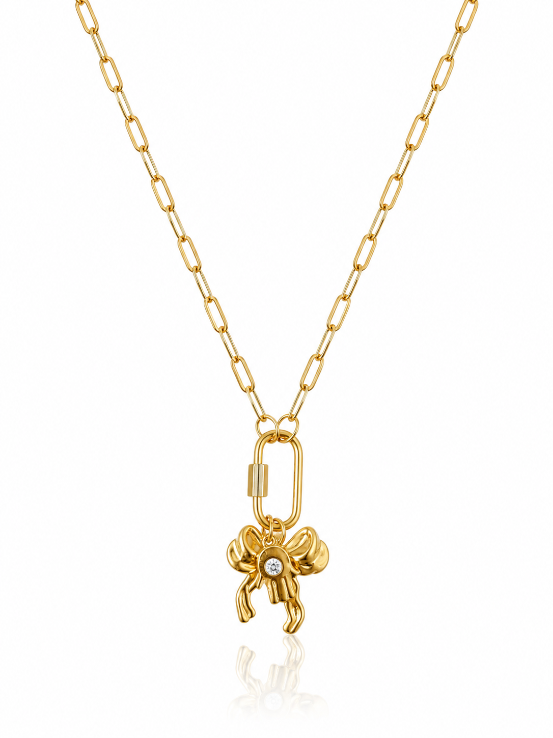 Bow Charm Necklace