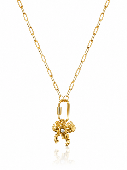 Bow Charm Necklace