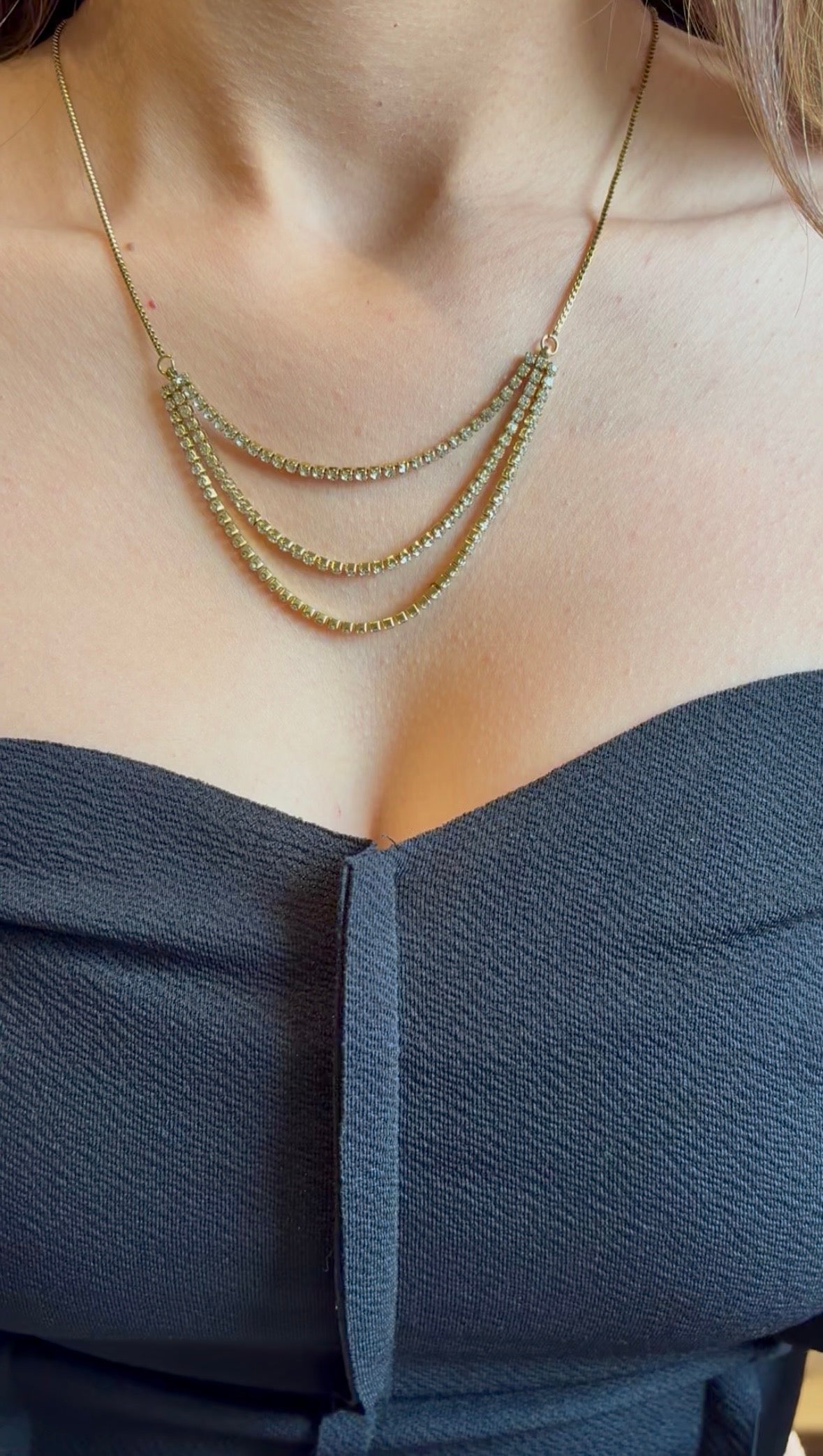 Tennis Trio Necklace