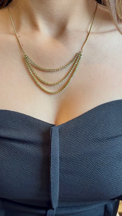 Tennis Trio Necklace