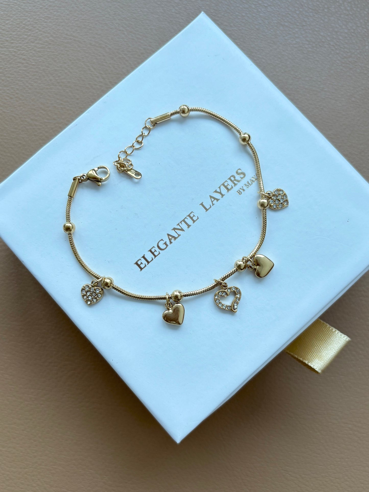 Heart Charm Bracelet