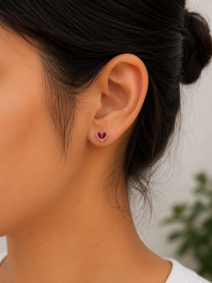 Mini Heart Bling Stud