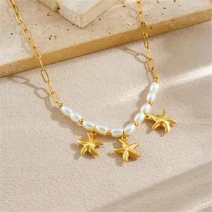 Star Pearl Necklace