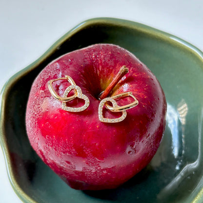 Heart 2 in 1 Earring