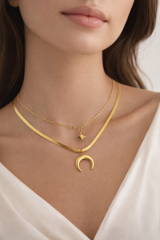 Star Moon Necklace