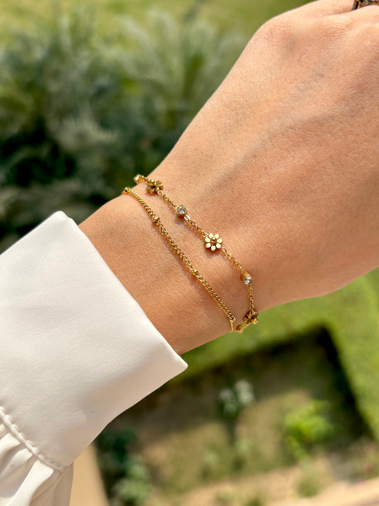 Meera Flower Bracelet