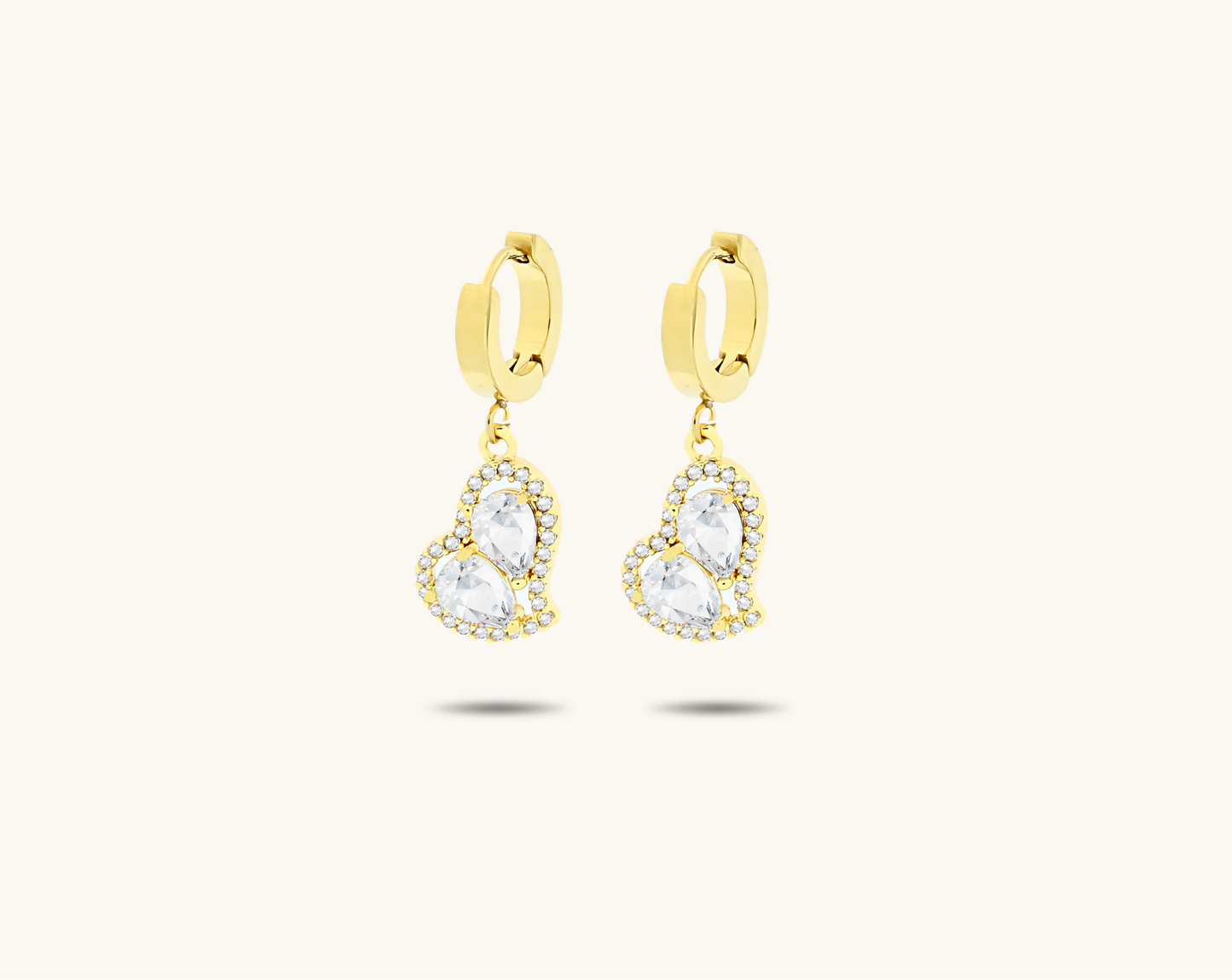 Heart Dazzling Earrings