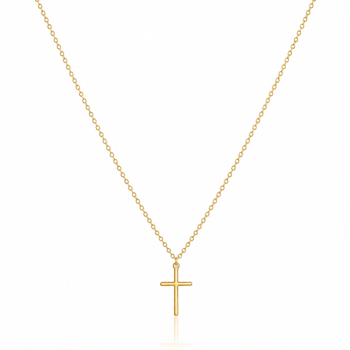Minimal Cross Necklace