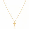 Minimal Cross Necklace