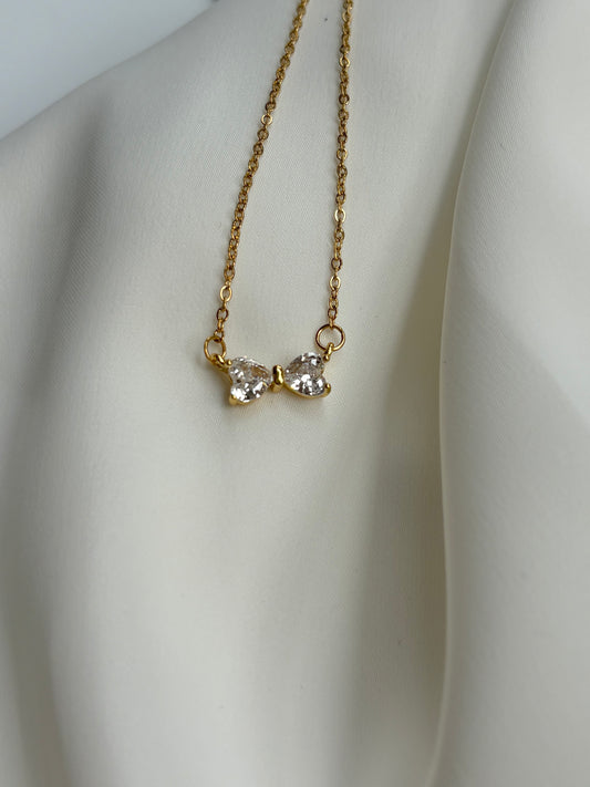Minimal Bow Necklace