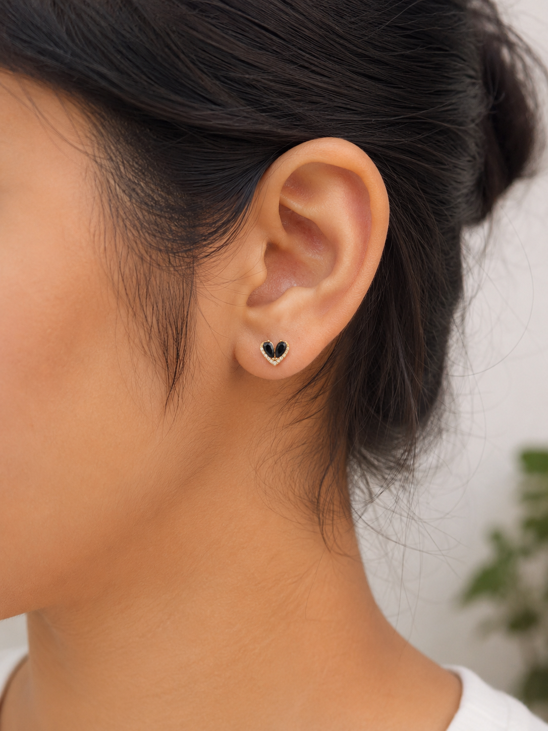 Mini Heart Bling Stud