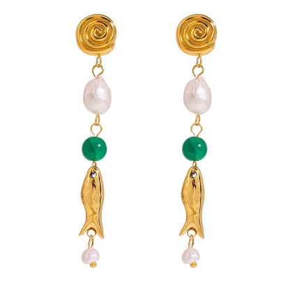 Pearl Dive Earrings
