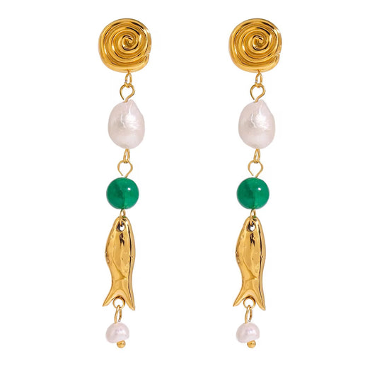 Pearl Dive Earrings