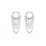 Silver Cascade Earrings