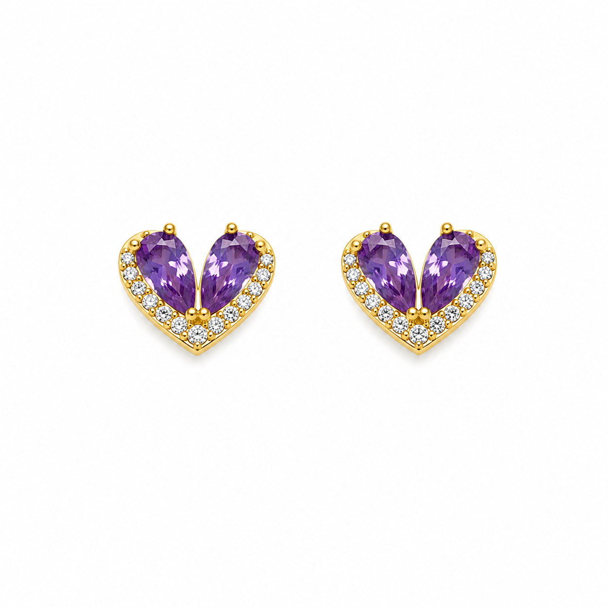 Mini Heart Bling Stud
