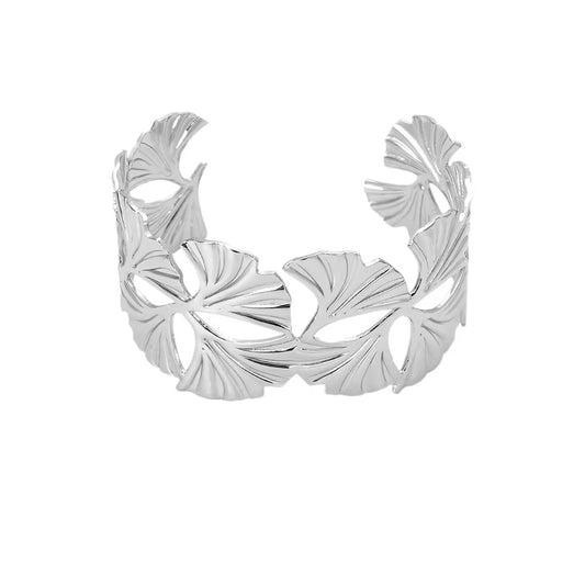 Leaf Bangle #Silver