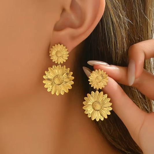 Flower Drop Earrings