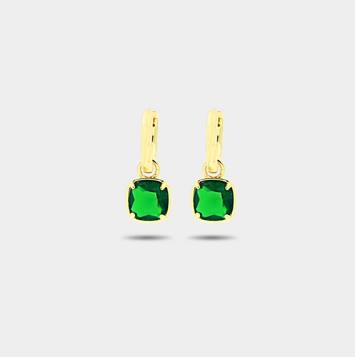 Mia Earrings - Emerald