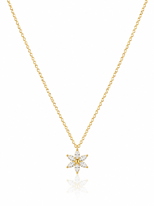Crystal Flower Necklace