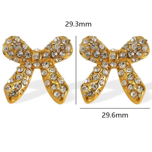 Bow Sparkle Earrings