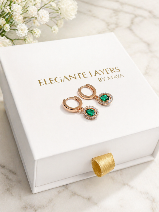 Reesa Emerald Earrings