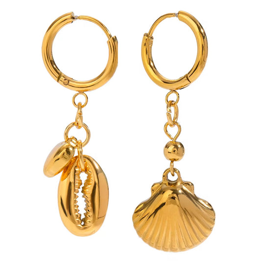Shell Heart Earrings