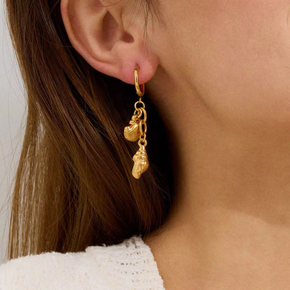 Shell Star Earrings