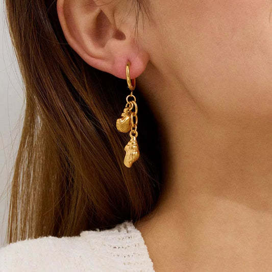 Shell Star Earrings