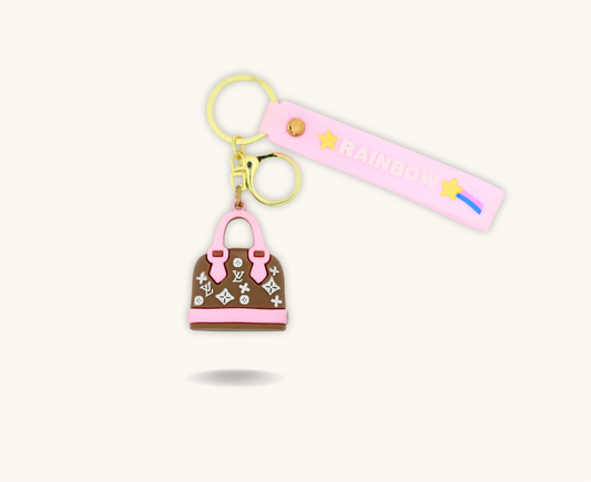 Mini Glam Tote Keychain