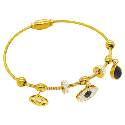 Evil eye Charms Bangle