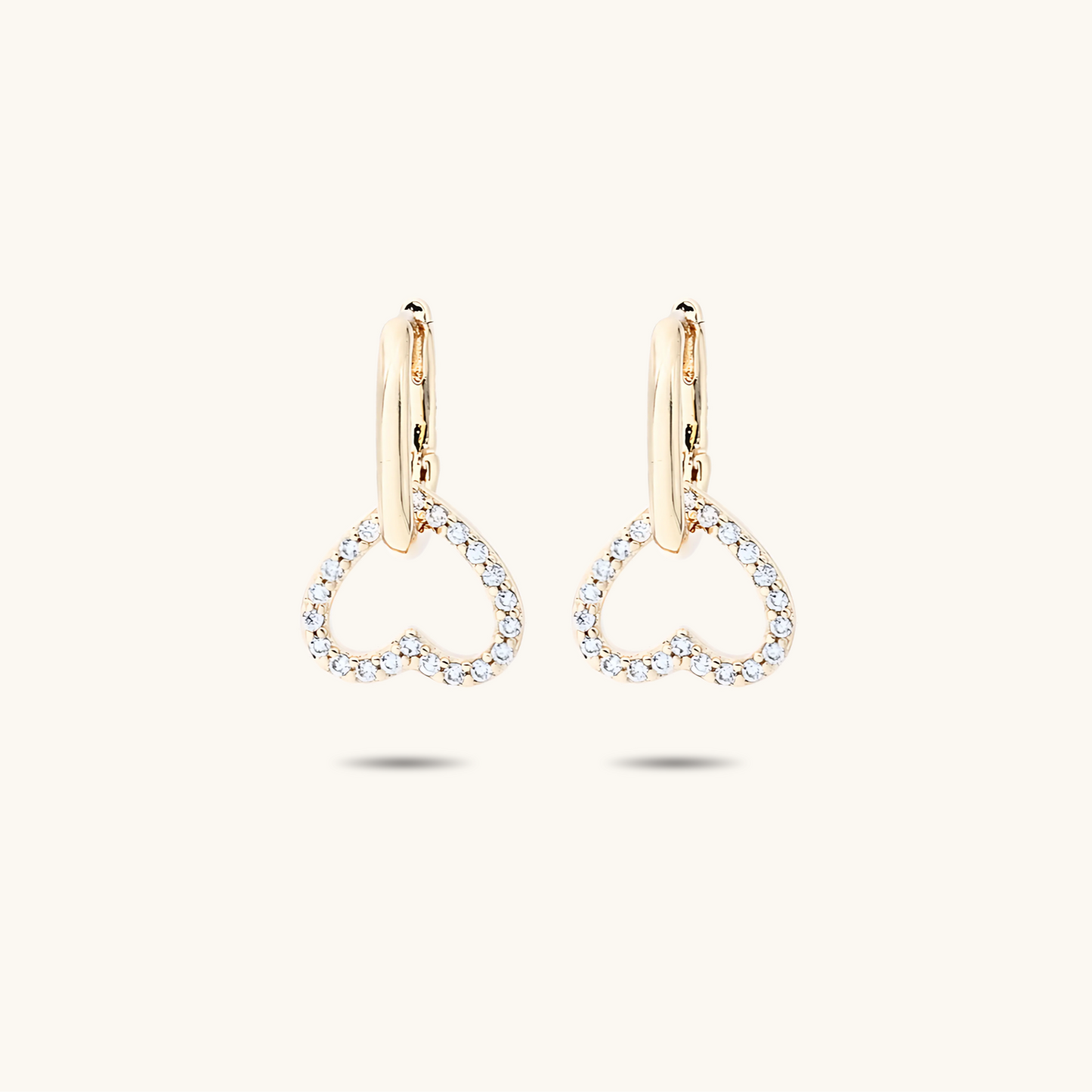 Heart 2 in 1 Earring