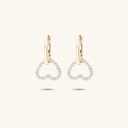 Heart 2 in 1 Earring