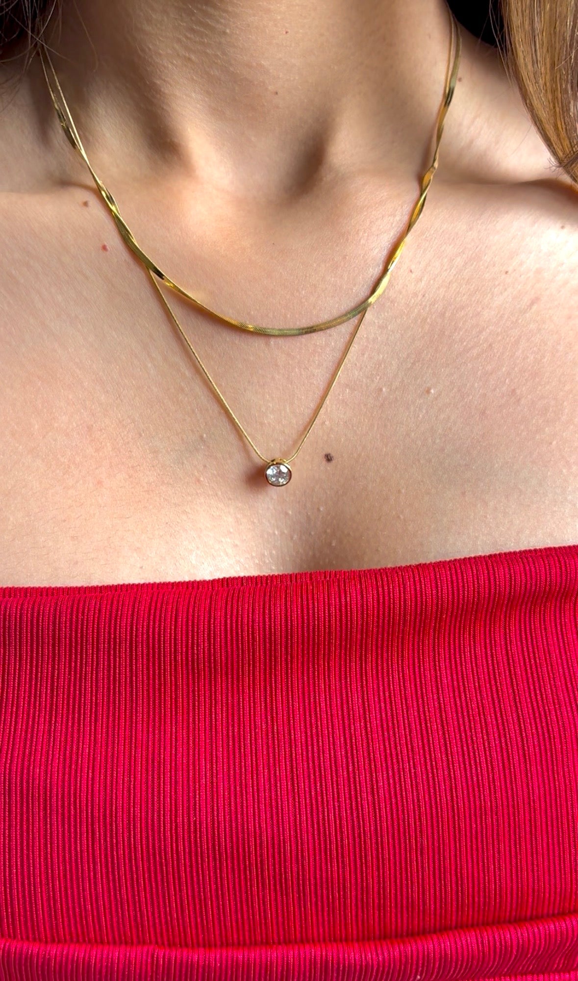 Layered Stone Necklace