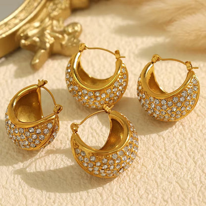 Studded Drop Earrings