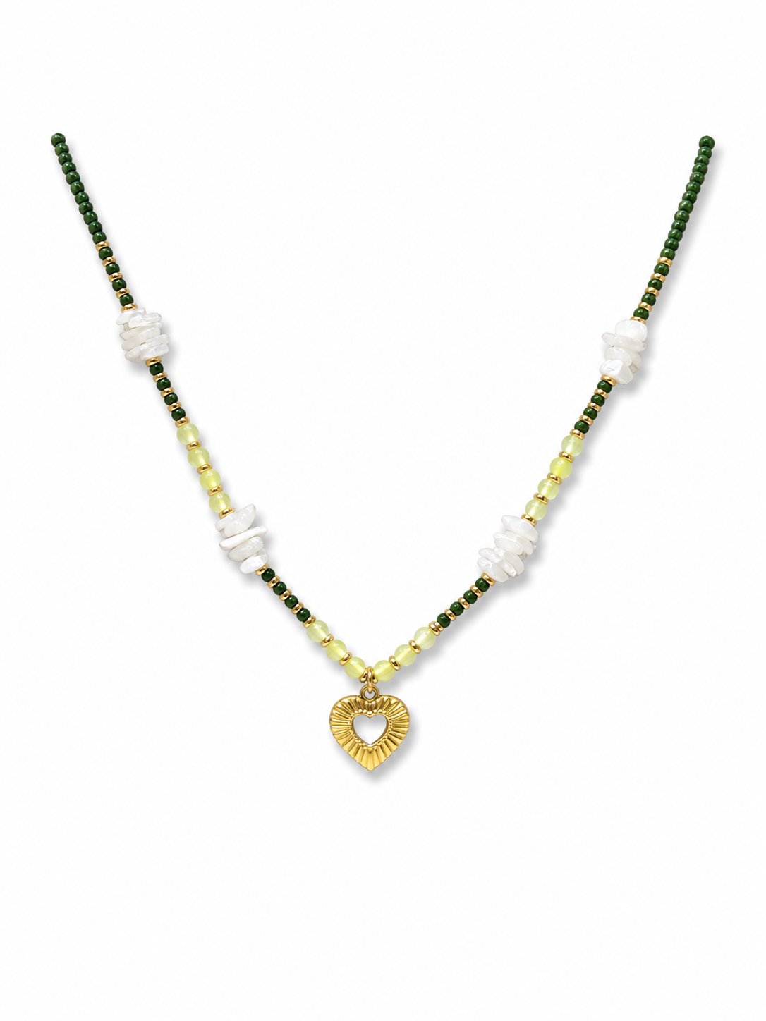 Matcha Heart Necklace