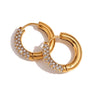 Studded Round Hoops