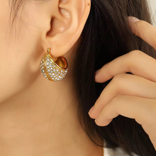 Studded Drop Earrings