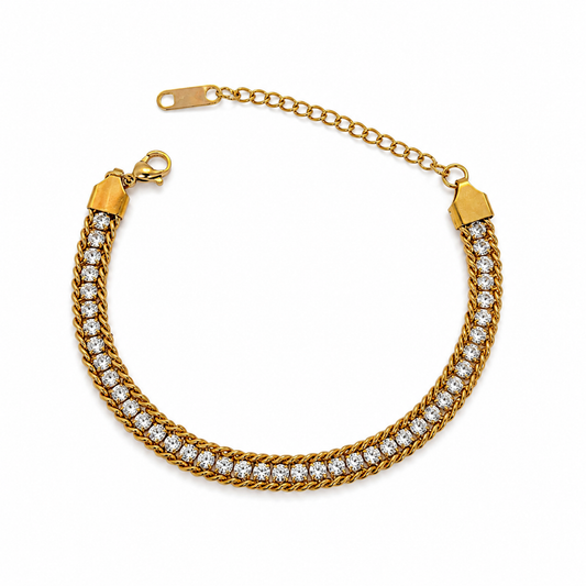 Azira Tennis Bracelet White