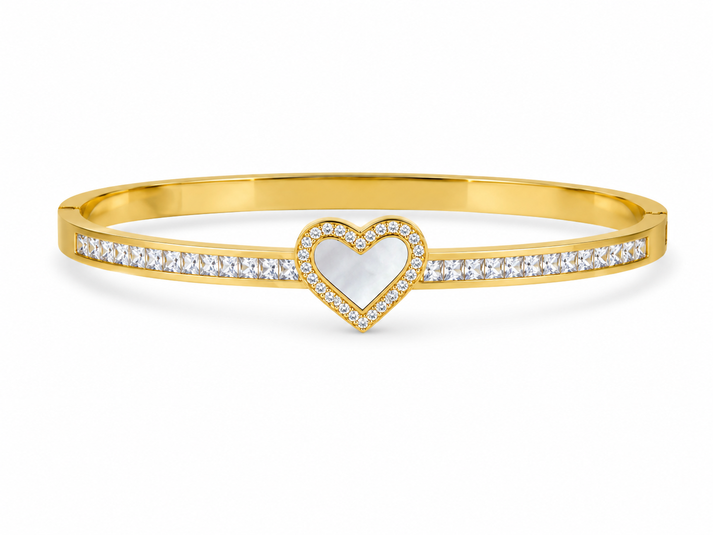 Heart Stone Bangle