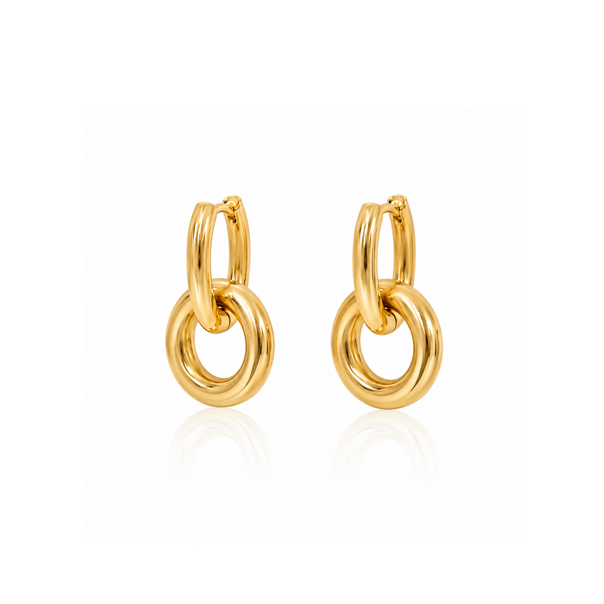 Double-hoop drop Earrings