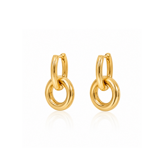 Double-hoop drop Earrings
