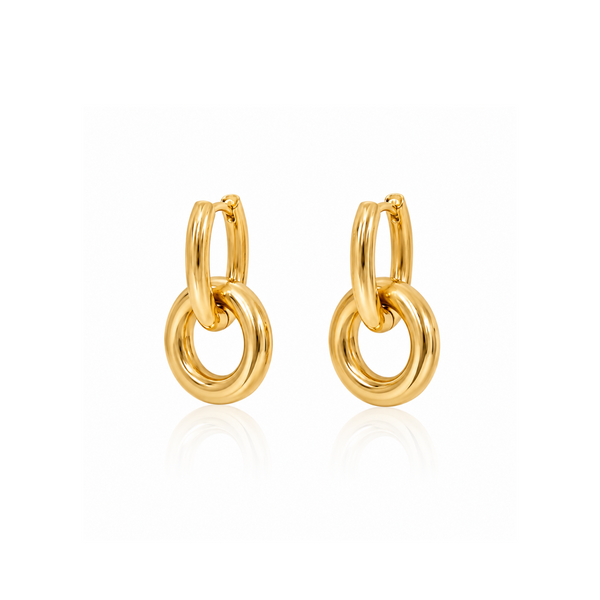 Double-hoop drop Earrings