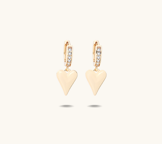 Nash Drop Heart Earring