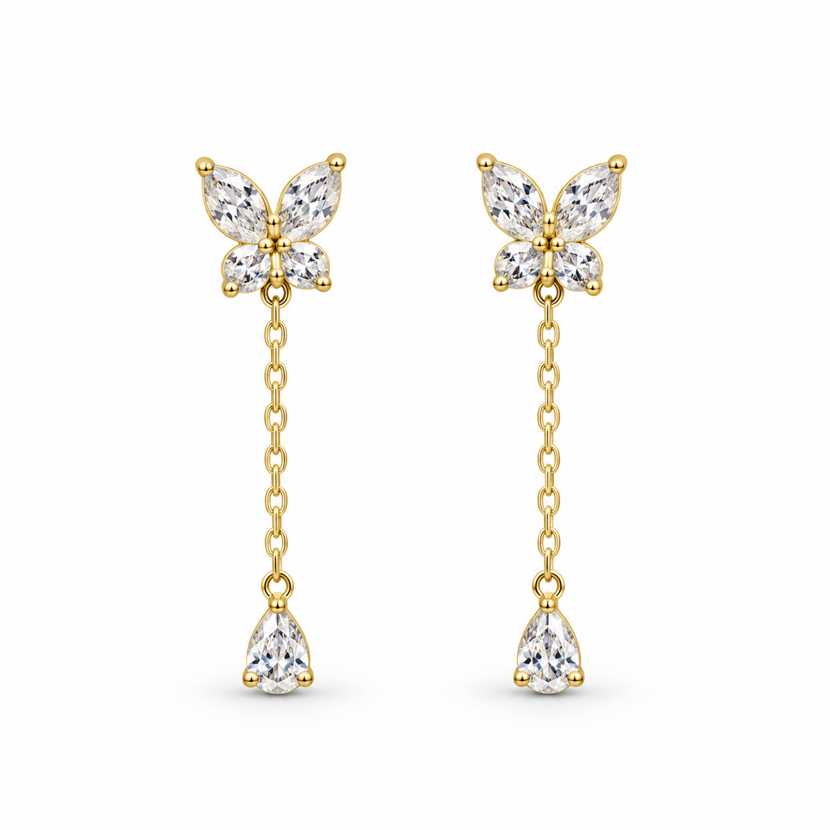 Butterfly Drop Earrings