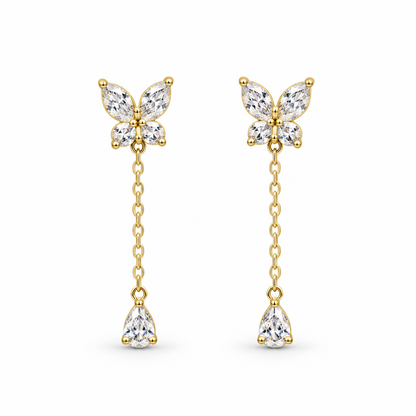Butterfly Drop Earrings