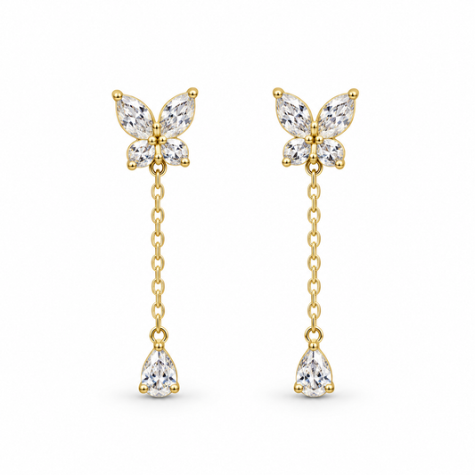 Butterfly Drop Earrings