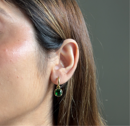 Mia Earrings - Emerald