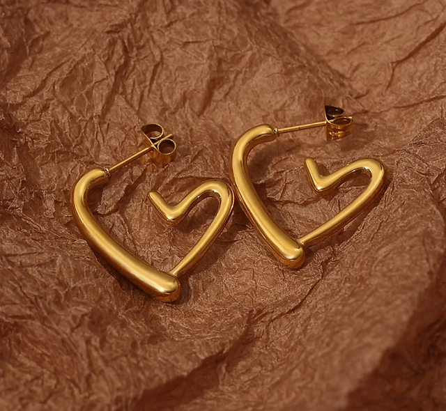 Heart Curly Earrings